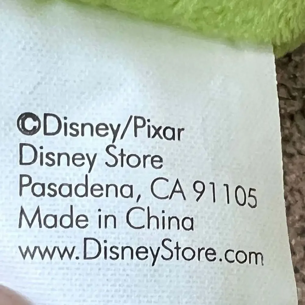 Y2K 2000s Disney Store Pixar Monsters Inc. Mike Wazowski Plush Stuffed Toy 16”